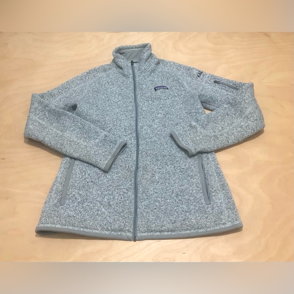 Patagonia Better Sweater Jacket in Gray Full zip Pockets Womens Size M.